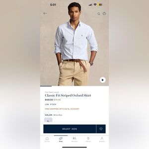 RALPH LAUREN SHIRT MEN
